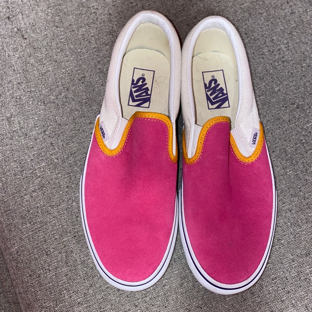 Color block vans sneakers platform